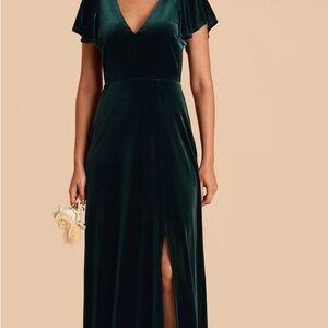 Birdy Grey Emerald Green Velvet Dress